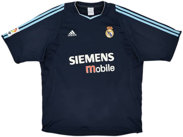 2003-04 Real Madrid Away Shirt Zidane #5 - 8/10 - (XXL)