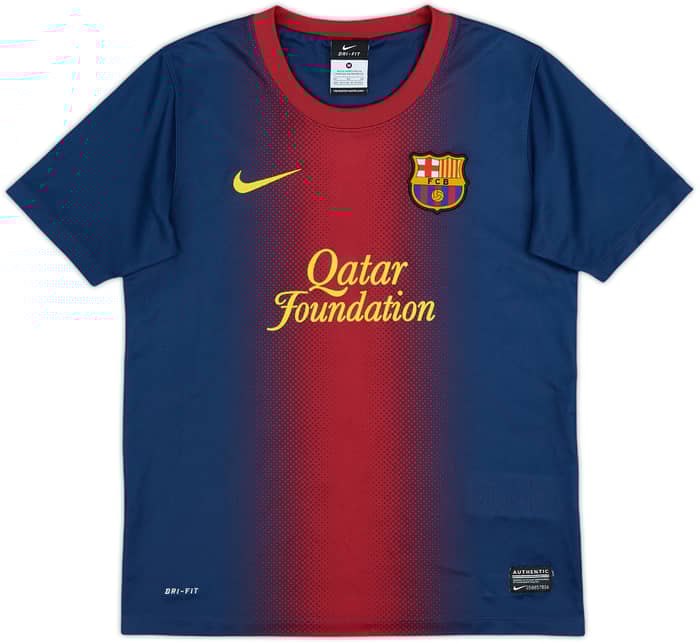2012-13 Barcelona Basic Home Shirt - 8/10 - (M.Boys)