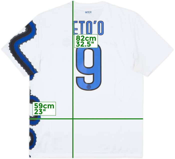 2010-11 Inter Milan Away Shirt Eto'o #9 - 8/10 - (XL)