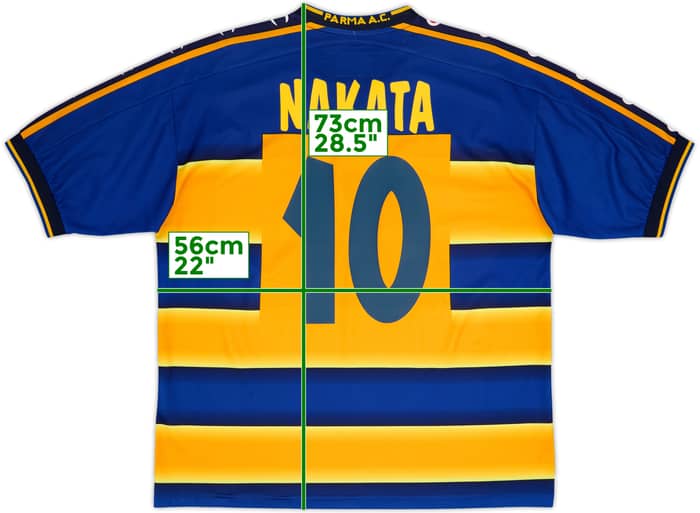 2001-02 Parma Home Shirt Nakata #10 - 9/10 - (M)
