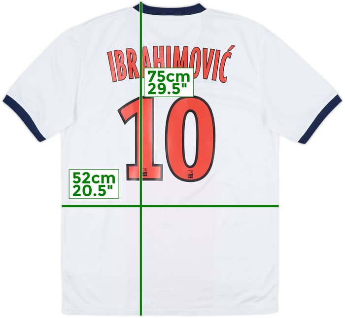 2013-14 Paris Saint-Germain Away Shirt Ibrahimovic #10 - 10/10 - (M)