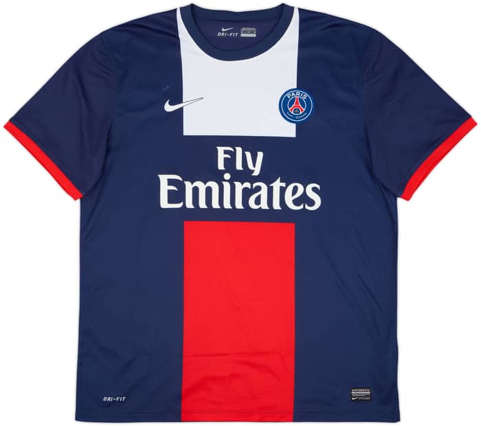 2013-14 Paris Saint-Germain Home Shirt Beckham #32 - 8/10 - (XL)