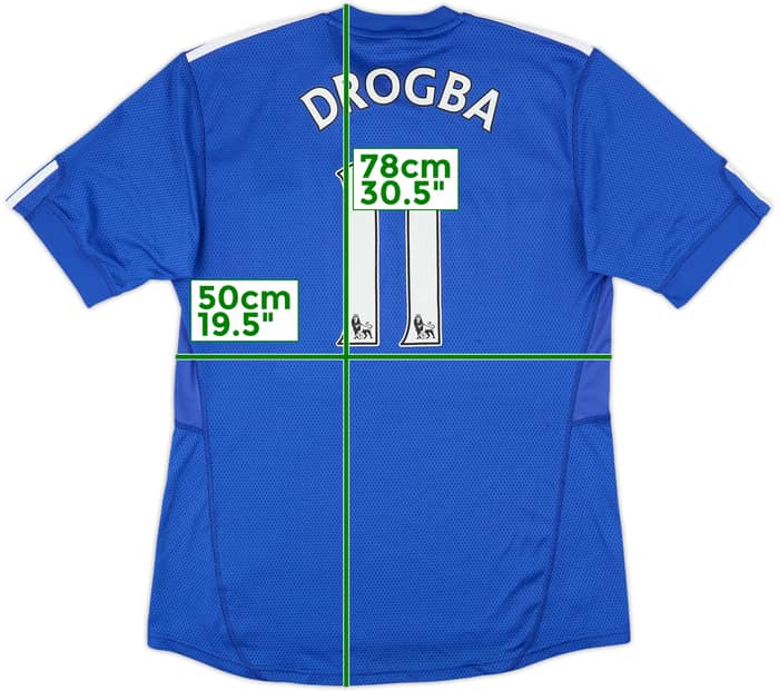 2009-10 Chelsea Home Shirt Drogba #11 - 8/10 - (M)