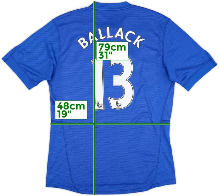 2009-10 Chelsea Camiseta Local Ballack #13 - 8/10 - (M)