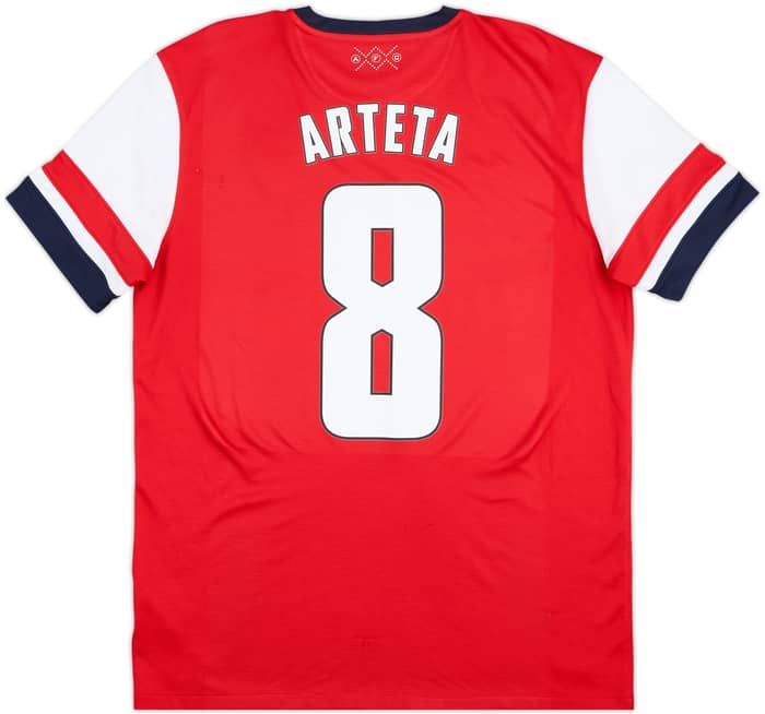 2012-14 Arsenal Home Shirt Arteta #8 - 6/10 - (L)