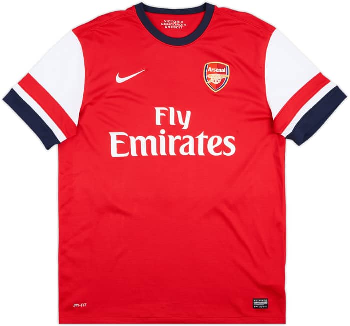 2012-14 Arsenal Home Shirt Arteta #8 - 6/10 - (L)