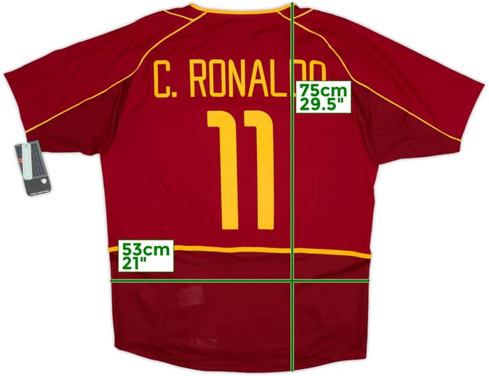 2002-04 Portugal Home Shirt C.Ronaldo #11 (L)
