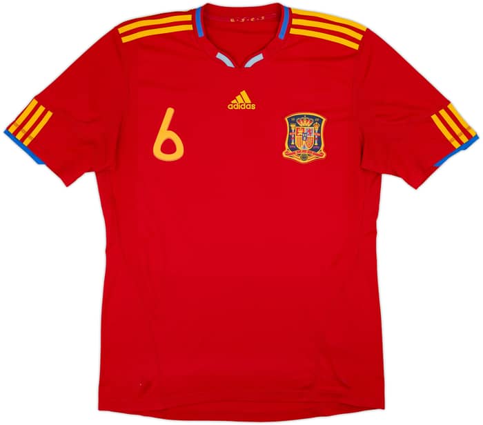 2009-10 Spain Home Shirt A.Iniesta #6 - 6/10 - (L)
