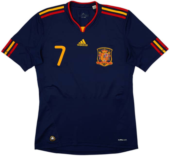 2010-11 España Visitante Camiseta David Villa #7 - 8/10 - (M)