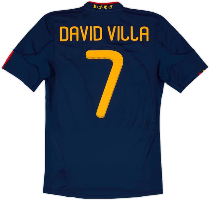 2010-11 Spain Away Shirt David Villa #7 - 8/10 - (S)