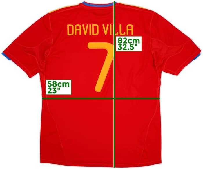 2009-10 Spain Home Shirt David Villa #7 (XXL)