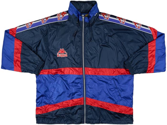 1995-97 Barcelona Kappa Hooded Rain Jacket - 8/10 - (XL)