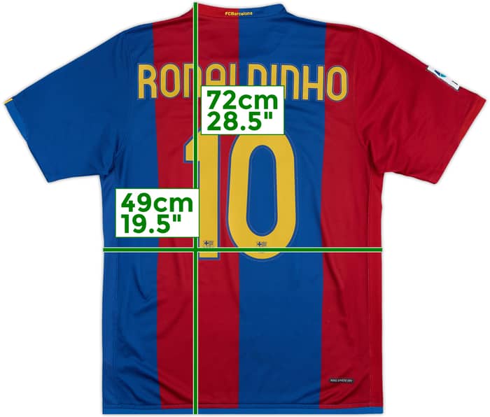 2006-07 Barcelona Local Camiseta Ronaldinho #10 - 9/10 - (M)