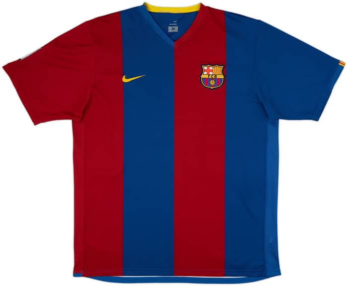 2006-07 Barcelona Home Shirt Ronaldinho #10 - 9/10 - (XL)