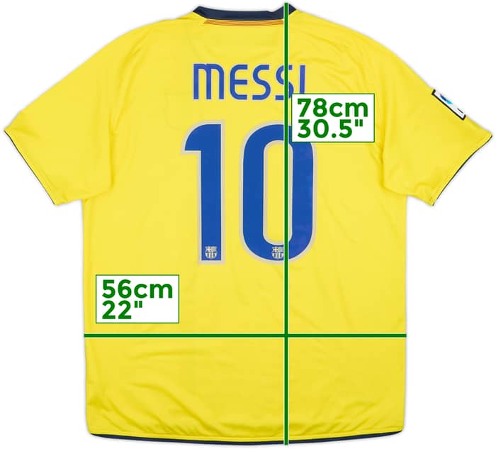 2008-10 Barcelona Away Shirt Messi #10 - 6/10 - (L)