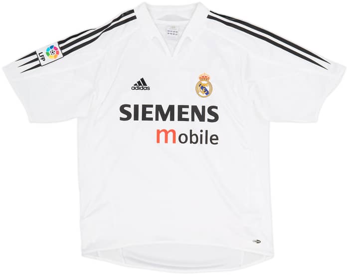 2004-05 Real Madrid Home Shirt Zidane #5 - 8/10 - (M)