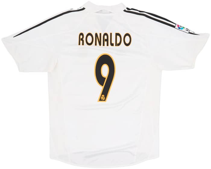 2004-05 Real Madrid Home Shirt Ronaldo #9 - 8/10 - (M)