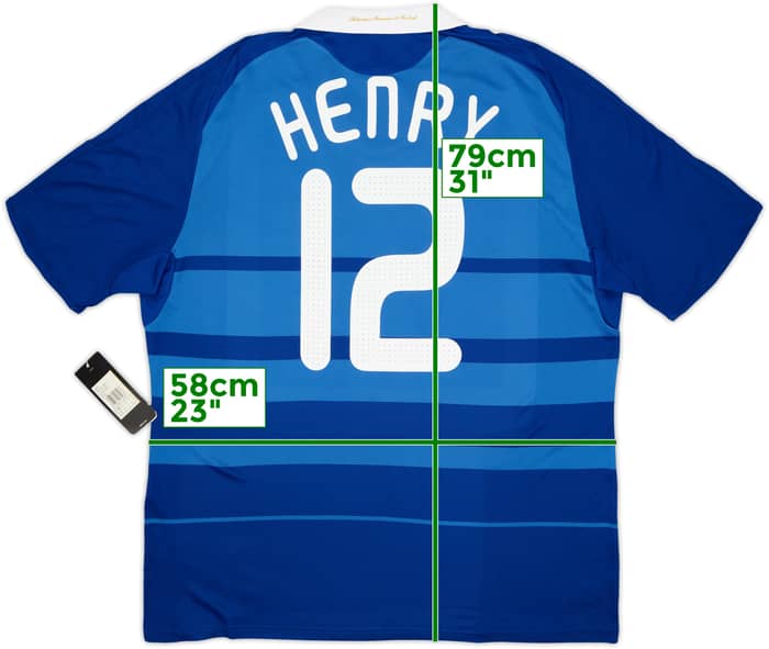 2008-09 France Home Shirt Henry #12 (XL)