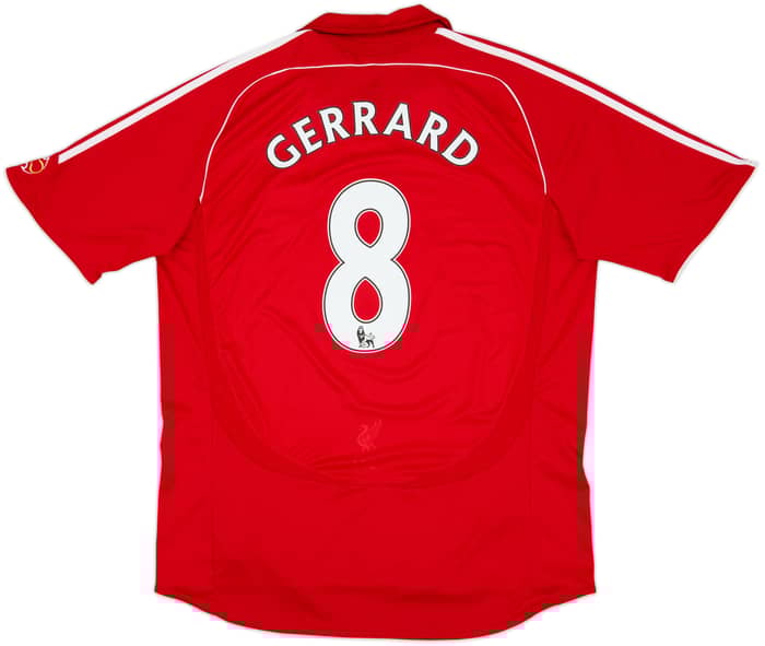 2006-08 Liverpool Camiseta de local Gerrard #8 - 6/10 - (XL)