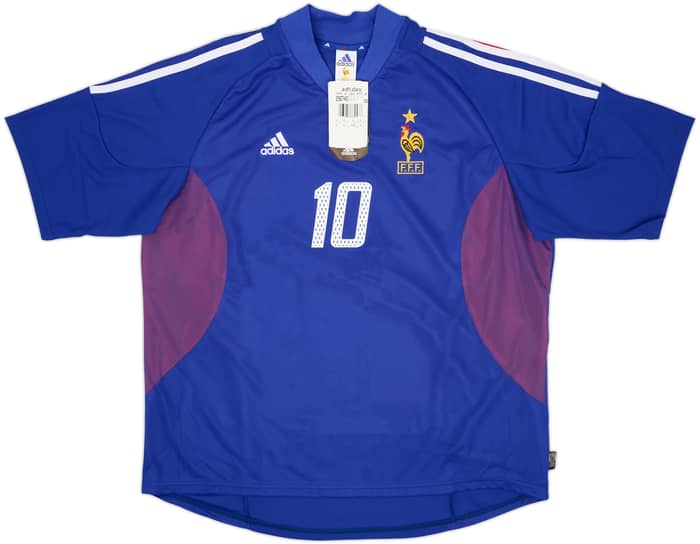 2002-04 France Home Shirt Zidane #10 (XL)