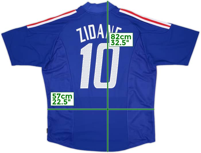 2002-04 France Home Shirt Zidane #10 (XL)