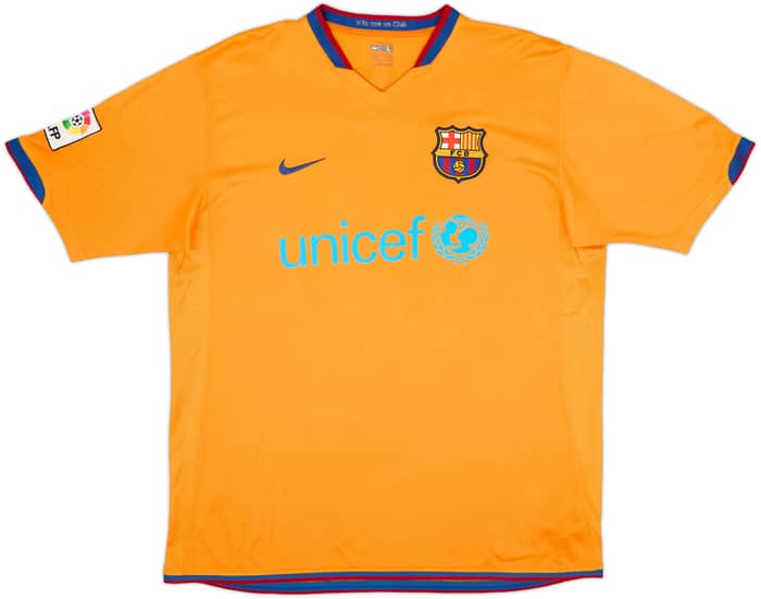 2006-08 Barcelona Away Shirt Ronaldinho #10 - 8/10 - (L)