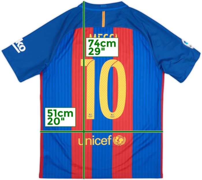 2016-17 Barcelona Home Shirt Messi #10 - 10/10 - (M)