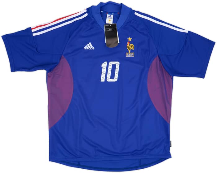 2002-04 France Home Shirt Zidane #10 (XL)