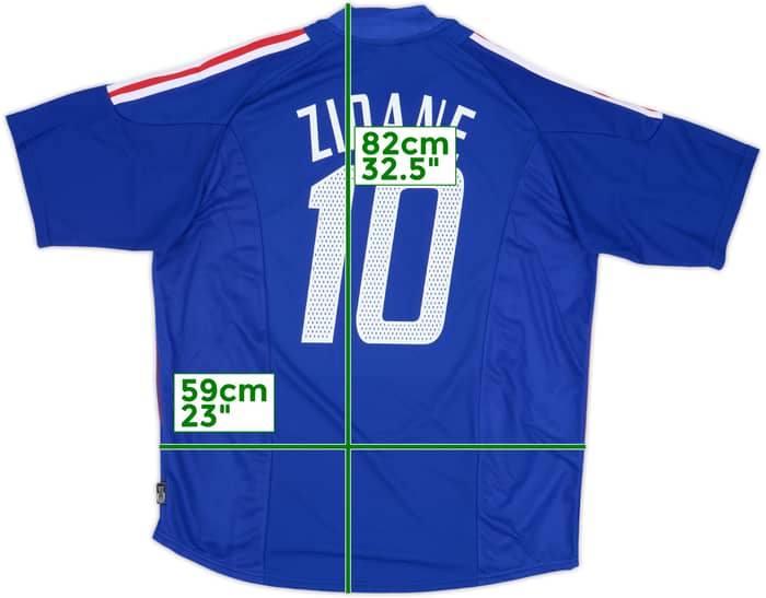2002-04 France Home Shirt Zidane #10 (XL)