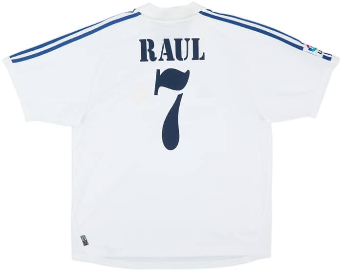 2001 Real Madrid Home Shirt Raul #7 - 8/10 - (XL)
