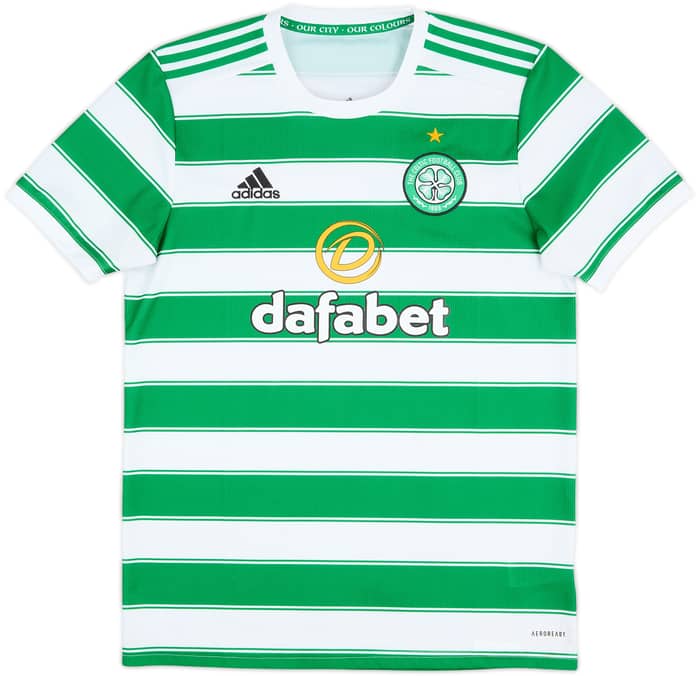 2021-22 Celtic Home Shirt - 9/10 - (M)