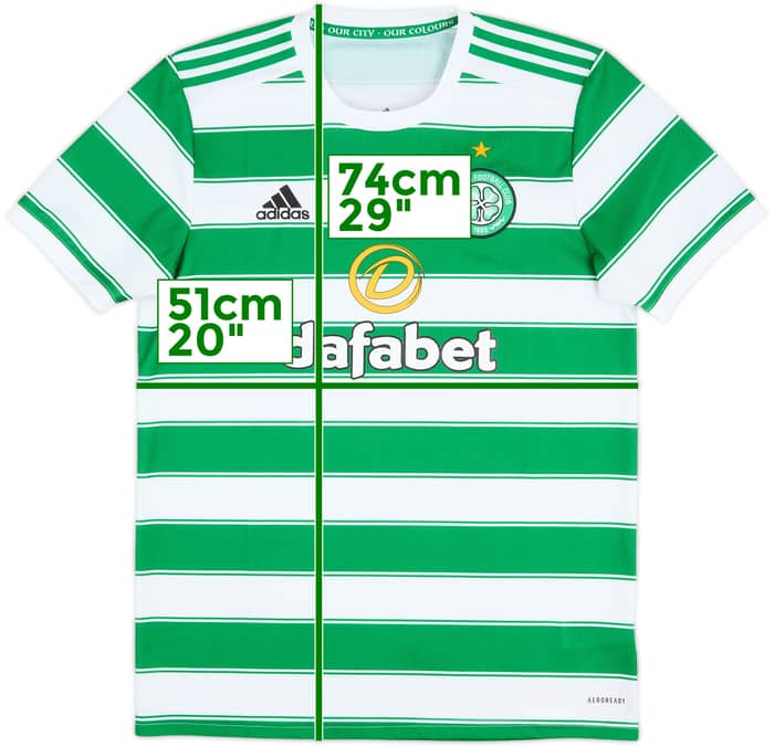 2021-22 Celtic Home Shirt - 9/10 - (M)