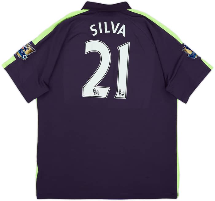 2014-15 Manchester City Third Shirt Silva #21 - 7/10 - (XL)
