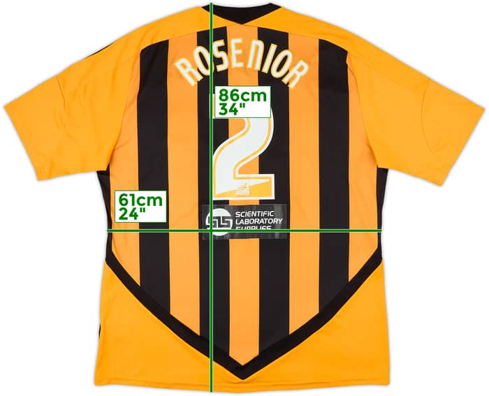 2011-12 Hull City Home Shirt Rosenior #2 - 8/10 - (XXL)