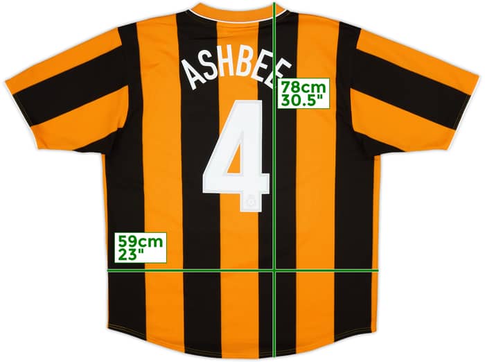 2004-05 Hull City Home Shirt Ashbee #4 - 9/10 - (XL)