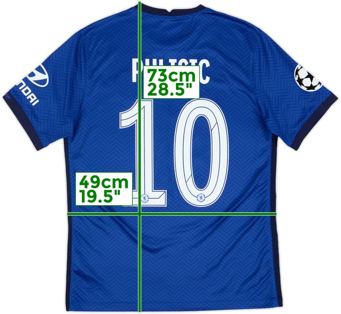 2020-21 Chelsea Home Shirt Pulisic #10 - 10/10 - (M)