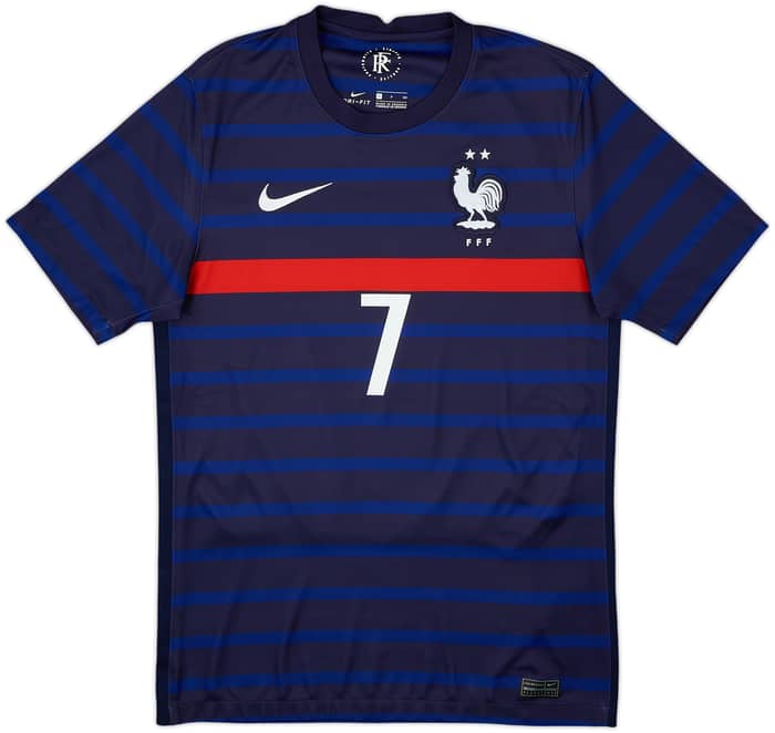 2020-21 France Home Shirt Griezmann #7 - 9/10 - (S)