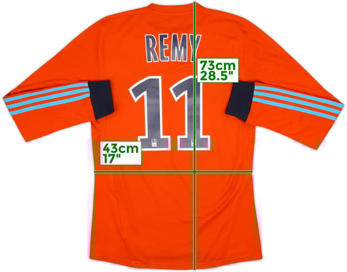 Camiseta de la tercera equipación de manga larga del Olympique Marseille 2011-12 Remy #11 - 8/10 - (S)