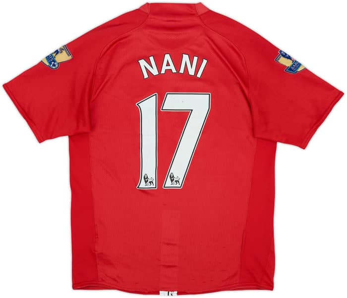 2007-09 Manchester United Home Shirt Nani #17 - 4/10 - (S)