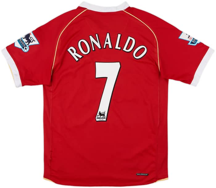 2006-07 Manchester United Home Shirt Ronaldo #7 - 6/10 - (S)