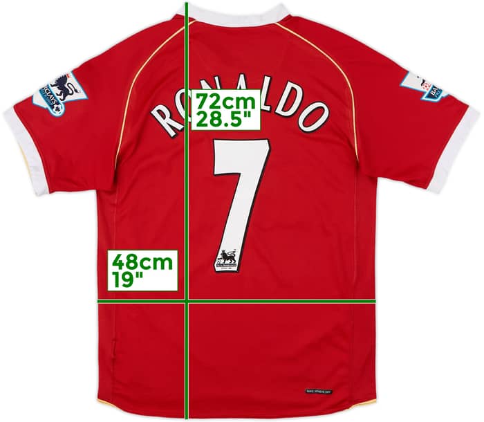 2006-07 Manchester United Home Shirt Ronaldo #7 - 6/10 - (S)