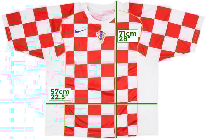 2004-06 Croatia Basic Home Shirt - 8/10 - (M)