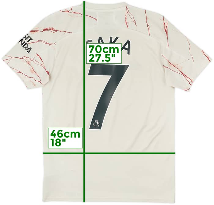 2020-21 Arsenal Camiseta de visitante Saka #7 - 5/10 - (S)