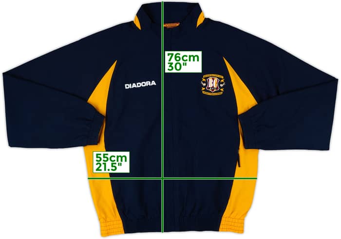 2003-04 Bradford City Diadora Track Jacket - 8/10 - (L)