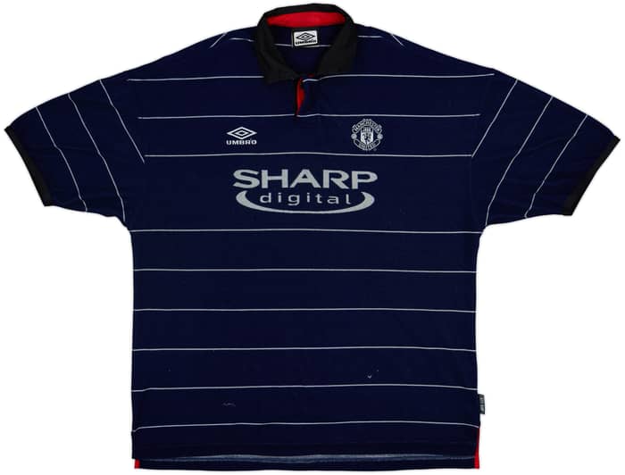 1999-00 Manchester United Away Shirt Scholes #18 - 8/10 - (XXL)