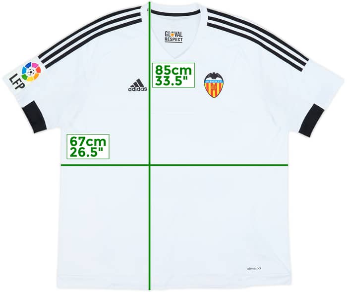 2015-16 Valencia Home Shirt - 7/10 - (XXL)