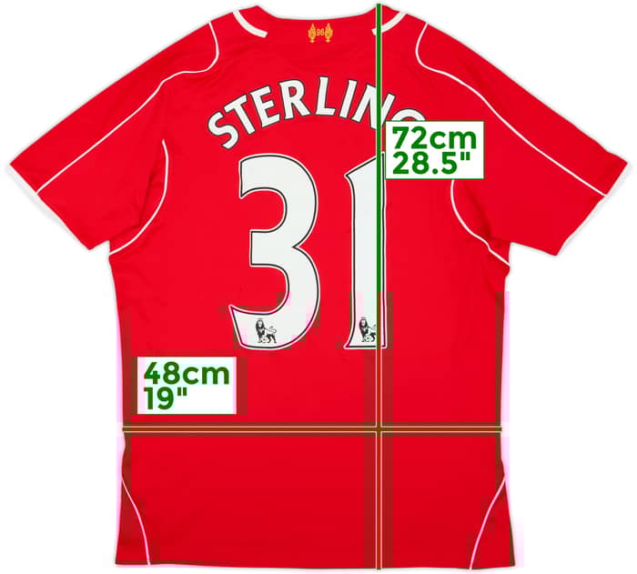 2014-15 Liverpool Home Shirt Sterling #31 - 6/10 - (M)