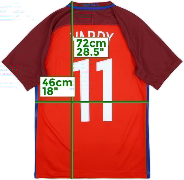 2016-17 England Away Shirt Vardy #11 - 8/10 - (S)