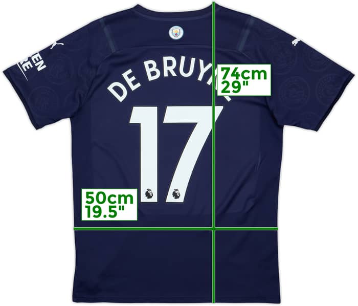 2021-22 Manchester City Third Shirt De Bruyne #17 - 8/10 - (M)