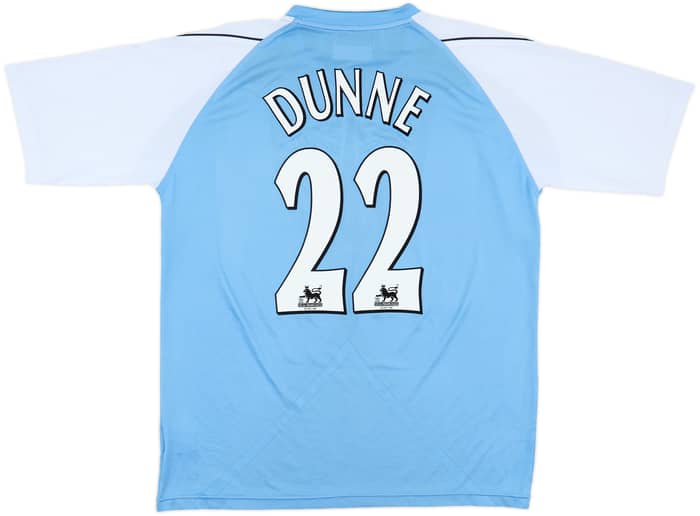 2006-07 Manchester City Home Shirt Dunne #22 - 8/10 - (XL)
